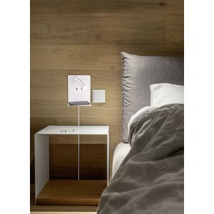 Lampa de perete Element, TRIO, 16x20 cm, 3W / 1.5W, 2x SMD, metal, alb mat imagine