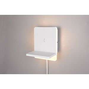 Aplica de perete Fairfield, TRIO, 16x20 cm, 9W, 1x SMD, metal, alb mat imagine