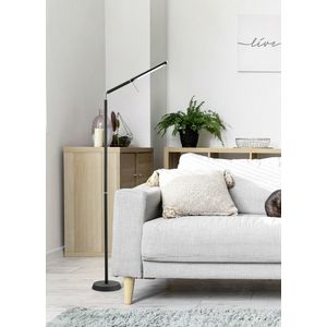 Lampadar Filigran, TRIO, 18x162 cm, 6.5W, 1x SMD, metal, negru mat imagine