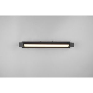 Aplica de perete Fabrizio, TRIO, 50x6 cm, 9W, 1x SMD, aluminiu, negru mat imagine