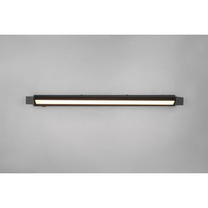 Aplica de perete Fabrizio, TRIO, 80x6 cm, 15.5W, 1x SMD, aluminiu, negru mat imagine