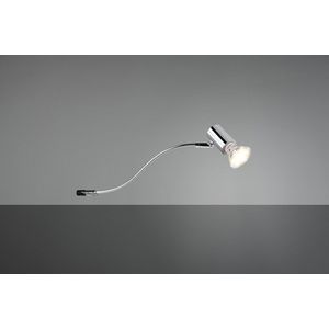 Aplica de perete Giada, TRIO, 5.4x34.3x11.4 cm, 5W, 1x GU10, metal, argintiu imagine