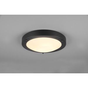 Plafoniera Condus, TRIO, 31.5x8 cm, 60W, 1x E27, metal, negru mat imagine