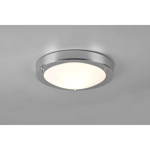 Plafoniera Condus, TRIO, 31.5x8 cm, 60W, 1x E27, metal, argintiu imagine