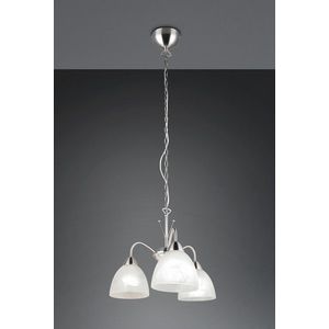 Lustra Dobby, RL, 43x150 cm, 10W, 3x E27, metal, nichel mat/alb imagine