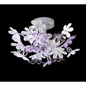 Plafoniera Flower, RL, 38x22 cm, 40W, 2x E14, metal, multicolor imagine