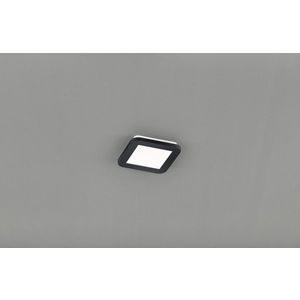 Plafoniera Camillus, RL, 17x17x3 cm, 9W, 1x SMD, plastic, negru mat imagine