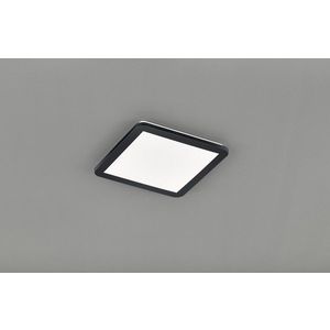 Plafoniera Camillus, RL, 30x30x3 cm, 16W, 1x SMD, plastic, negru mat imagine