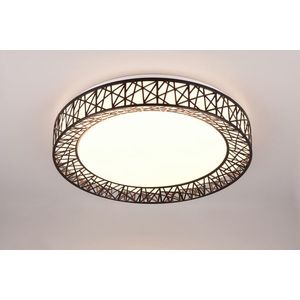 Plafoniera Cluster, RL, 48x9 cm, 40W, 1x SMD, plastic, negru imagine