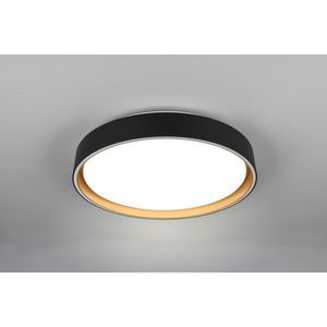 Plafoniera Felis, RL, 40x7.5 cm, 24W, 1x SMD, plastic, negru/auriu imagine