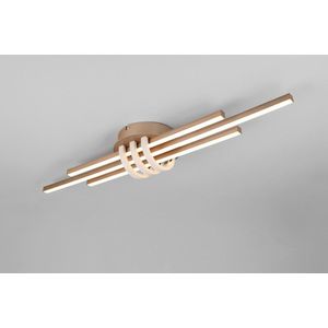 Plafoniera Cinto, RL NOW, 81x18x10.5 cm, 20W, 1x SMD, metal, maro imagine