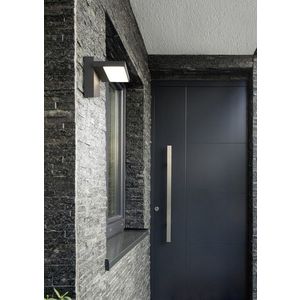 Aplica de perete pentru exterior Horton, TRIO, 15x12 cm, 8W, 1x SMD, aluminiu, antracit imagine