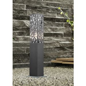 Lampadar de exterior Cooper, TRIO, 10x10x60 cm, 40W, 1x E27, inox, antracit imagine