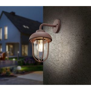Lampa de gradina Duero, TRIO, 16x33 cm, 40W, 1x E27, aluminiu, ruginiu imagine