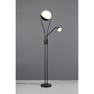 Lampadar Chris, TRIO, 30x180 cm, 18W / 3.8W, 2x SMD, metal, negru mat imagine