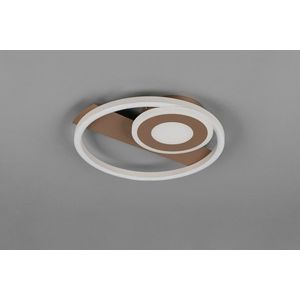 Plafoniera Horus, RL, 32x30.5x5 cm, 22W, 1x SMD, metal, maro/alb imagine