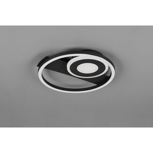 Plafoniera Horus, RL, 32x30.5x5 cm, 22W, 1x SMD, metal, negru mat/alb imagine