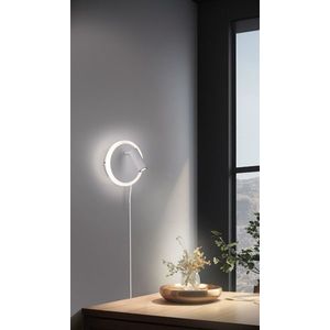 Aplica de perete Jordan, TRIO, 12x15x15 cm, 5W/2W, 2x SMD, metal, alb mat imagine