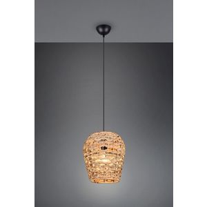 Lustra Jean, RL, 29x150 cm, 10W, 1x E27, metal, negru/natur imagine