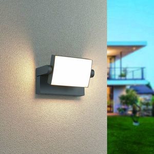 Aplica de perete pentru exterior Kansas, TRIO, 20x10 cm, 10W, 1x SMD, aluminiu, antracit imagine