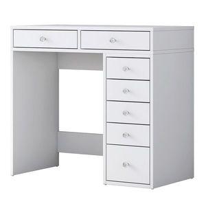 Masa de machiaj, Hanah Home, BJ108, 90x81.6x44.5 cm, Alb imagine