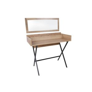 Masa de machiaj, Hanah Home, Hive, Stejar / Negru imagine