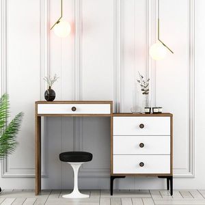 Masa de machiaj, Hanah Home, Lizbon 551, Nuc/Alb imagine