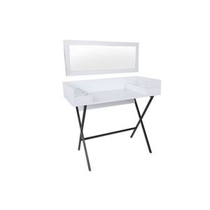 Masa de machiaj, Hanah Home, Lima, Alb/Negru imagine