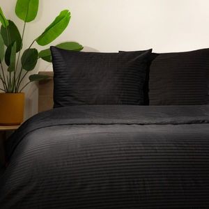 Lenjerie de pat dubla Agnes, Homla, 3 piese, 160x200 cm, bumbac/poliester, negru imagine