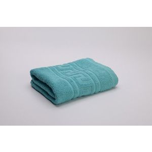 Prosop de maini Greek Border, ET 2000 IMPEX, 50x90 cm, bumbac, turcoaz imagine