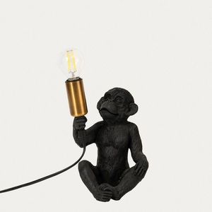 Lampa de masa Atta, Homla, 14x11.5x20.5 cm, 40W, 1x E14, polirasina/metal, negru imagine