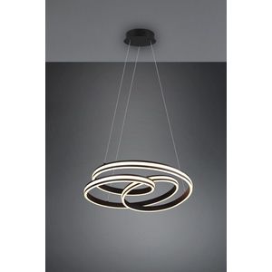 Lustra Nuria, TRIO, 60x150 cm, 60W, 1x SMD, metal, negru mat imagine