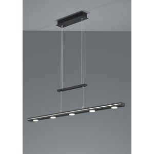 Lustra Lacal, TRIO, 100x8x160 cm, 4W, 7x SMD, metal, negru mat imagine