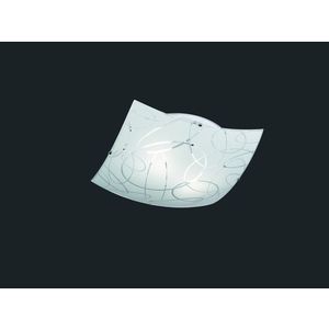 Plafoniera Spirelli, TRIO, 40x40x9.5 cm, 40W, 2x E27, metal, alb imagine