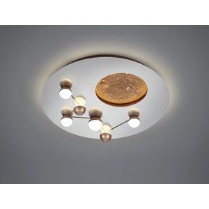 Plafoniera Zodiac, TRIO, 50x10 cm, 42W, 1x SMD, metal, argintiu lucios imagine
