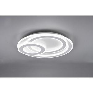 Plafoniera Mita, TRIO, 51x7 cm, 74W, 1x SMD, metal, alb mat imagine