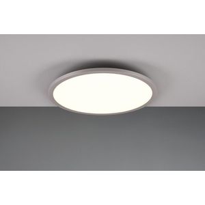 Plafoniera Yuma, TRIO, 40x5 cm, 20W / 3W, 2x SMD, metal, titaniu imagine