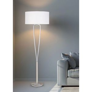 Lampadar Paris II, TRIO, 50x160 cm, 60W, 1x E27, metal, nichel mat imagine
