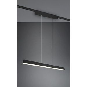 Lustra Paros, TRIO, 90x5x180 cm, 29W, 1x SMD, metal, negru mat imagine