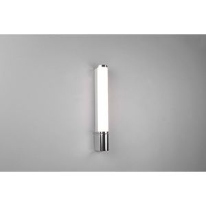 Aplica de perete Piera, TRIO, 41.5x5.5 cm, 8W, 1x SMD, plastic, argintiu/alb imagine