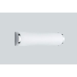 Aplica de perete Xavi, TRIO, 30.5x8.3 cm, 40W, 2x E14, metal, argintiu/alb imagine