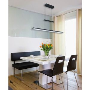 Lustra Smash, RL, 100x12x150 cm, 18W, 1x SMD, metal, negru mat imagine