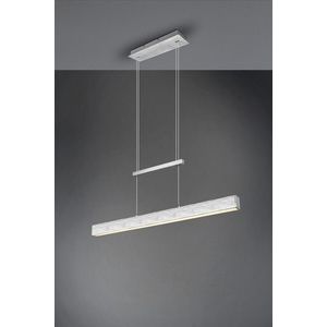 Lustra Paros, RL, 90x11x150 cm, 22W / 5.5W, 2x SMD, metal, argintiu lucios imagine
