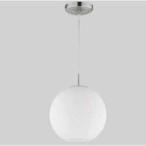 Lustra Moon, RL, 25x150 cm, 60W, 1x E27, metal, nichel mat/alb imagine