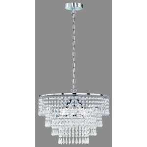 Candelabru Orient, RL, 42x150 cm, 40W, 3x E14, metal, argintiu imagine