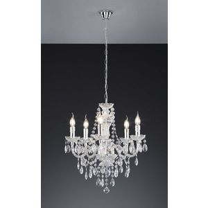 Candelabru Luster, RL, 52x150 cm, 40W, 5x E14, metal, bronz imagine