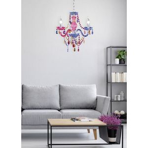 Candelabru Luster, RL, 46x150 cm, 40W, 3x E14, metal, multicolor imagine