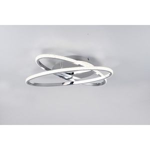 Plafoniera Lane, RL, 58x58x9 cm, 27W, 1x SMD, metal, argintiu imagine