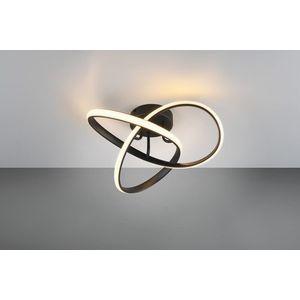 Plafoniera Meo, RL, 40x15 cm, 15W, 1x SMD, metal, negru mat imagine