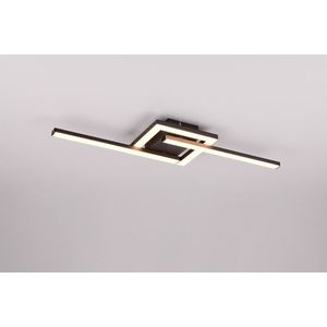 Plafoniera Viale, RL, 54.4x16x5 cm, 17W, 1x SMD, metal, negru mat imagine